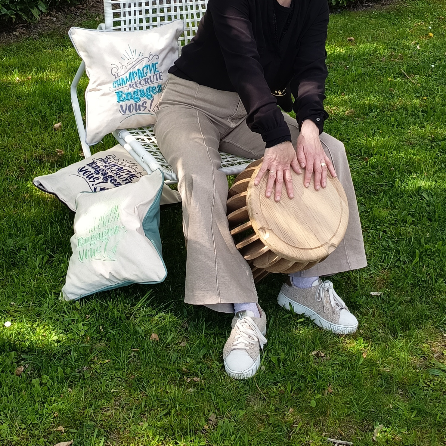 Tabouret en chêne – Image 3