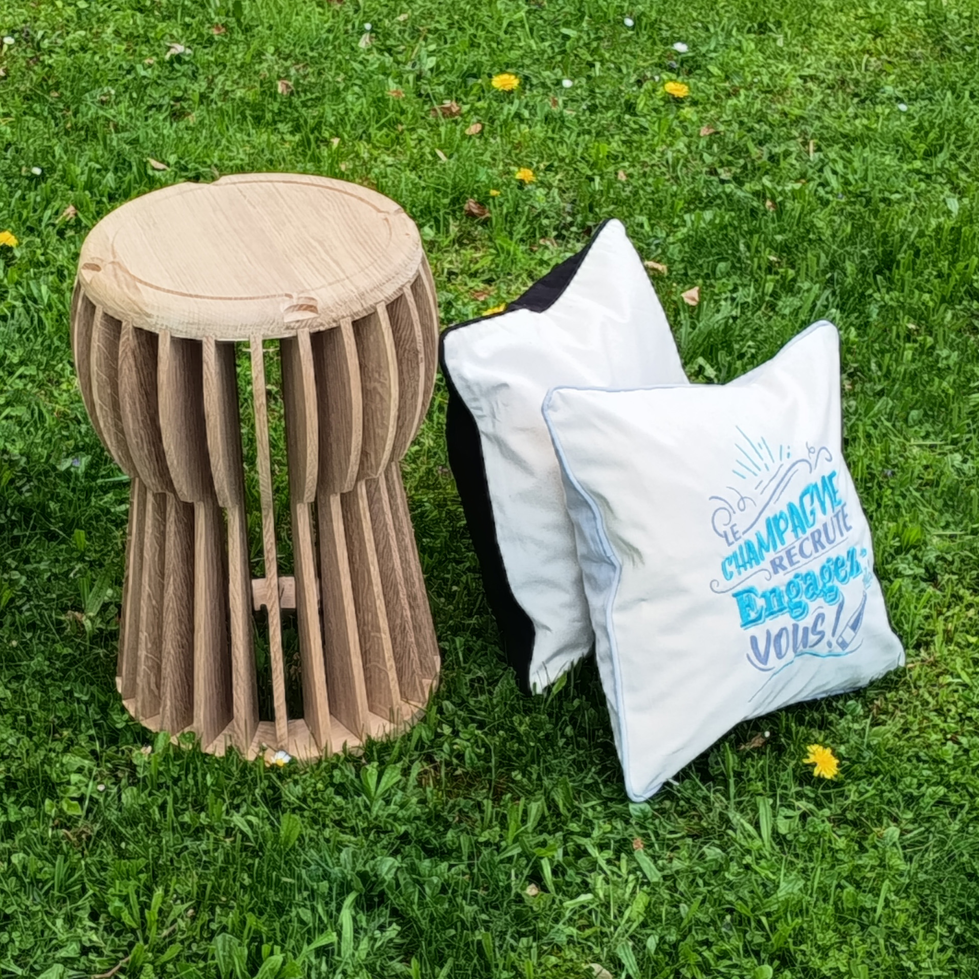Tabouret en chêne – Image 4